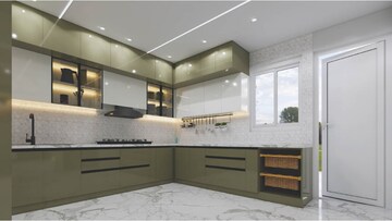 Kitchen in 6 BHK Apartment at Prestige High Fields, Gachibowli – for Rent