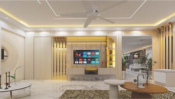 Living Room in 6 BHK Apartment at Prestige High Fields, Gachibowli – for Rent
