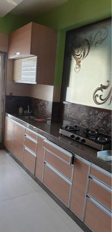 Kitchen in 3 BHK Apartment at Siddhi Siddhi Grandeur, Kharghar Sector 19 – for Sale