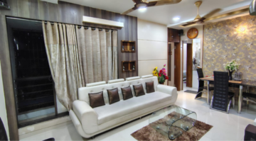Bedroom in 3 BHK Apartment at Paradise Sai Spring, Kharghar Sector 35g – for Rent
