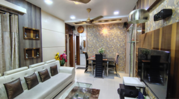 Living Room in 3 BHK Apartment at Paradise Sai Spring, Kharghar Sector 35g – for Rent