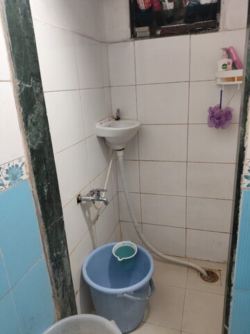 Bathroom in 1 BHK Apartment at Kanha CHS, Kopar Khairane – for Rent