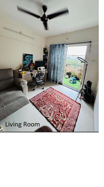 Living Room in 2.5 BHK Apartment at BU Bhandari Everglade, Kharadi – for Rent
