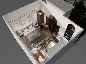 Floor Plan in 1 BHK Independent House at Vrindavan – for Sale