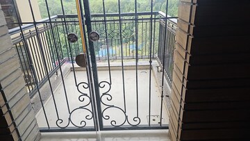 Balcony in 3.5 BHK Apartment at Siddhachal Shopping Centre, Vasant Vihar – for Rent
