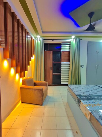 Living Room in 2 BHK Builder Floor at Ansal Sushant Apartments, Sushant Lok I – for Rent