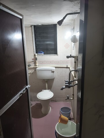 Bathroom in 1 BHK Apartment at Dattani Village Building 1, Vasai West – for Rent