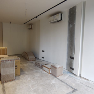 Building Lobby in 3.5 BHK Builder Floor at Anand Niketan – for Sale