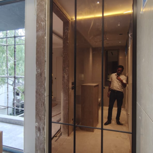 Building Lobby in 3.5 BHK Builder Floor at Anand Niketan – for Sale