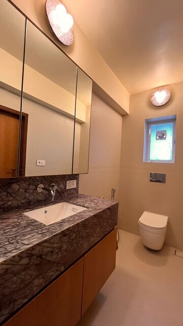 Bathroom in 3 BHK Apartment at Cuffe Castle, Cuffe Parade – for Rent