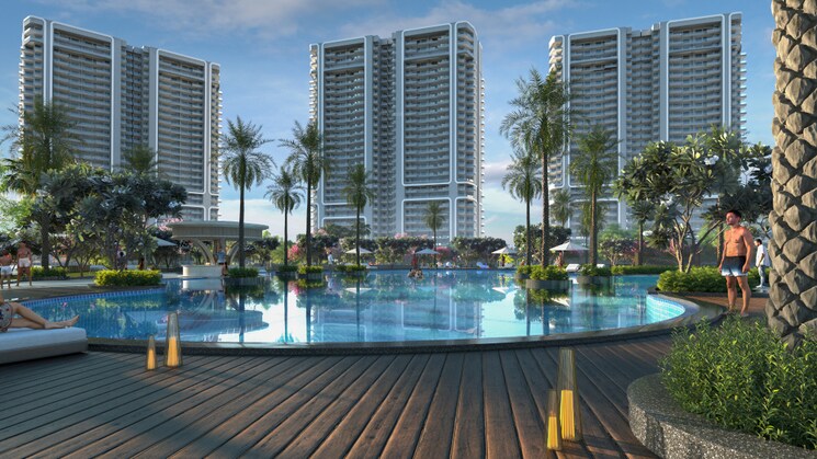 Swimming Pool, smart-world-one-dxp 3.5 Bedroom 1800 Sq.Ft. Apartment In Sector 113 Gurgaon 9170161