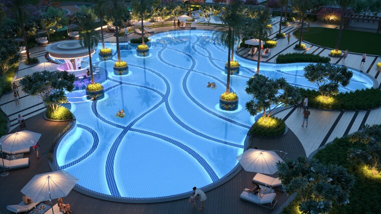 Swimming Pool, smart-world-one-dxp 3.5 Bedroom 1800 Sq.Ft. Apartment In Sector 113 Gurgaon 9170161