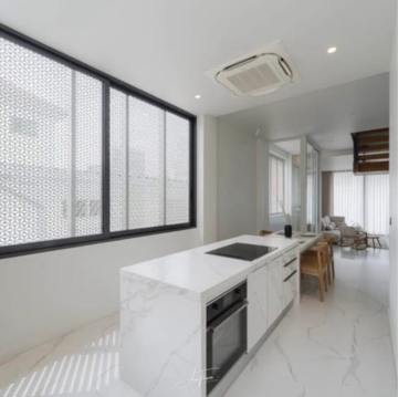 Kitchen in 3 BHK Apartment at Oxford Apartments Bandra West, St. Peters Colony – for Rent
