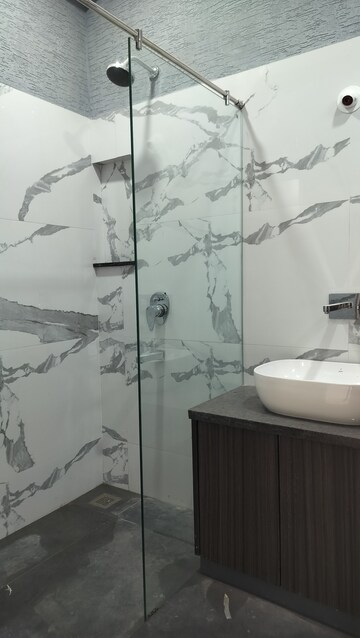 Bathroom in 3 BHK Apartment at Banjara Hills – for Rent