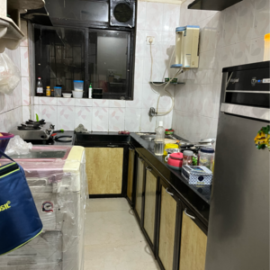 Kitchen in 3 BHK Apartment at Shiv Swastik CHS Sanpada, Sanpada Sector 1 – for Rent