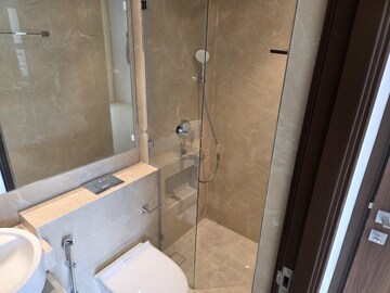 Bathroom in 1 BHK Apartment at Hiranandani Highland, Powai – for Rent