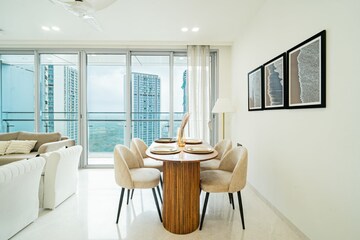 Living Room in 5 BHK Apartment at Omkar Alta Monte, Malad East – for Rent