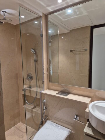 Bathroom in 1 BHK Apartment at Hiranandani Highland, Powai – for Rent
