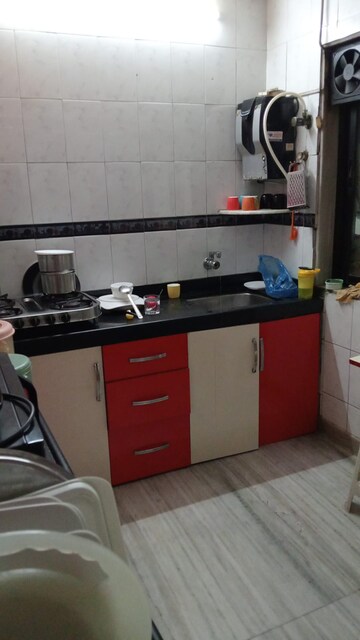 Kitchen in 1 BHK Apartment at Breach Candy – for Rent