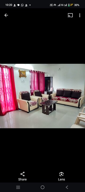 Living Room in 2 BHK Apartment at Goel Ganga Constella, Kharadi – for Rent