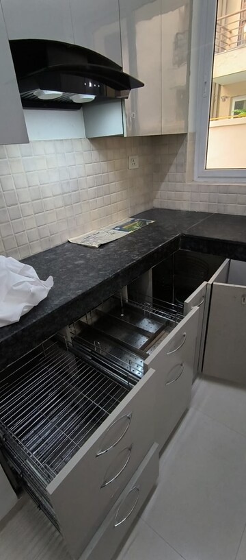 Kitchen in 3 BHK Builder Floor at BPTP Parkland Pride, Sector 77 – for Rent