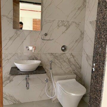 Bathroom in 2 BHK Apartment at Kamla Om Hansa CHS, Roshan Nagar – for Rent