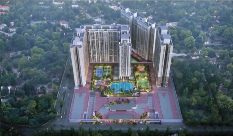 Exterior View, dosti-oak 2 Bedroom 550 Sq.Ft. Apartment In Kolshet Industrial Area Thane 9171955