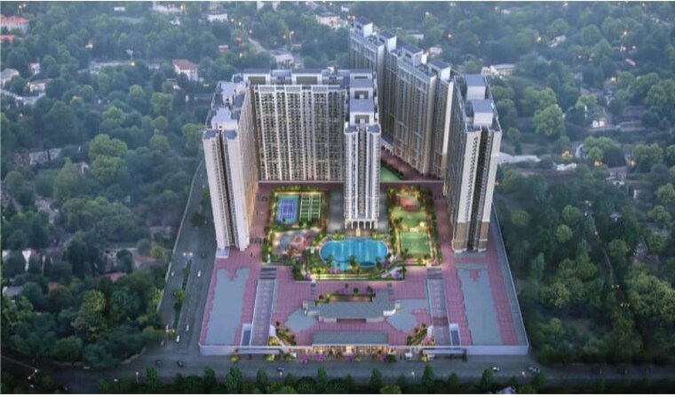 Exterior View, dosti-oak 2 Bedroom 550 Sq.Ft. Apartment In Kolshet Industrial Area Thane 9171955