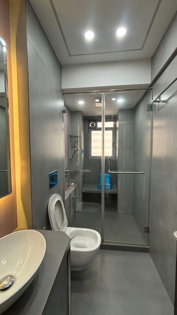 Bathroom in 3 BHK Apartment at Dev Residency, Juhu – for Rent