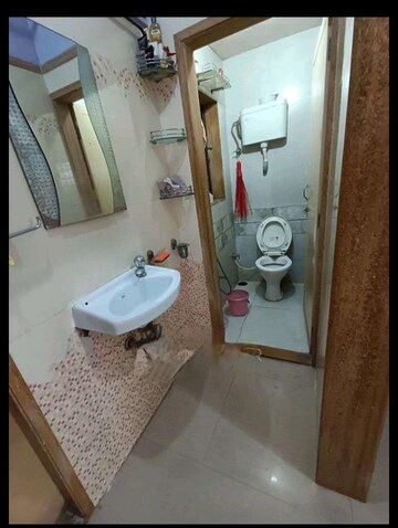 Bathroom in 1 BHK Apartment at Runwal Regency, Majiwada – for Rent