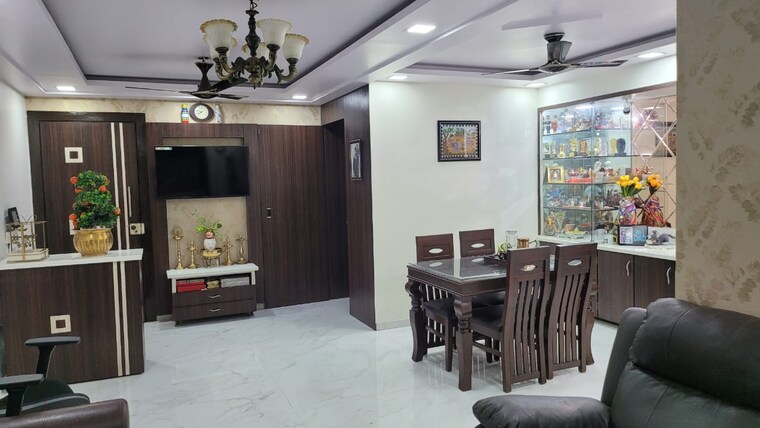 Living Room, soham-garden 3 Bedroom 1000 Sq.Ft. Apartment In Manpada Thane 9172146