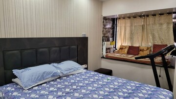 Bedroom in 3 BHK Apartment at Soham Garden, Manpada – for Rent