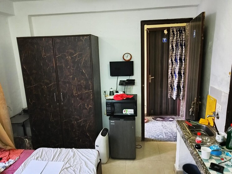 Bedroom, katwaria sarai 1 RK 300 Sq.Ft. Apartment In Katwaria Sarai Delhi 9172180