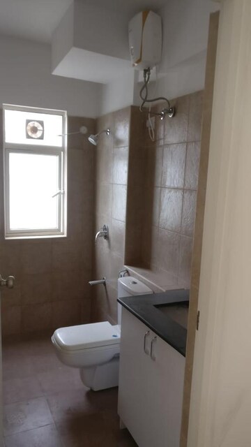 Bathroom in 3 BHK Apartment at DLF Westend Heights New Town, Akshayanagar – for Rent