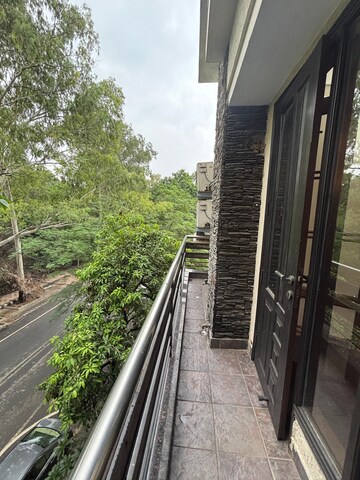 Balcony in 3 BHK Builder Floor at Sarvodaya Enclave – for Rent