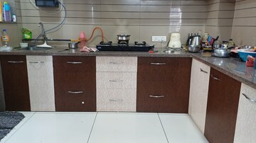 Kitchen in 3 BHK Apartment at Gala Orchid Sky, Shela – for Rent