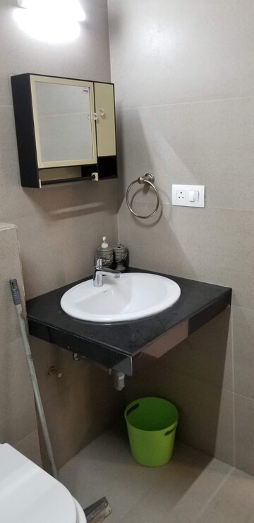 Bathroom in 3 BHK Apartment at Ganga Platino, Kharadi – for Rent