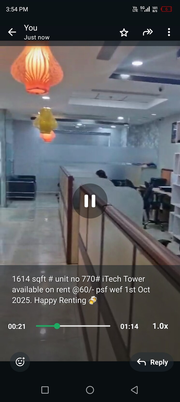 Gym, spaze-itech-park Commercial Office Space 1600 Sq.Ft. In Sector 49 Gurgaon 9173407