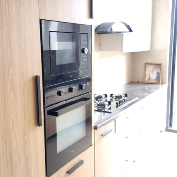 Kitchen in 4 BHK Builder Floor at DLF Atria, Dlf Cyber City – for Rent
