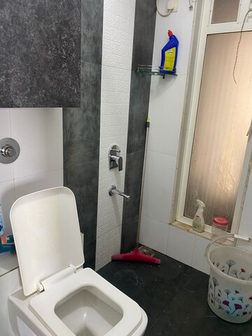 Bathroom in 2 BHK Apartment at Gurukrupa Marina Enclave, Malad West – for Rent