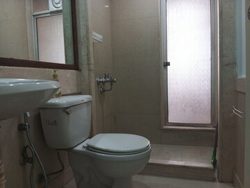 Bathroom in 2 BHK Apartment at Hiranandani Meadows, Manpada – for Rent