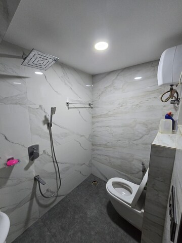 Bathroom in 3 BHK Apartment at Adhiraj Cypress Aqua, Kharghar Sector 4 – for Rent