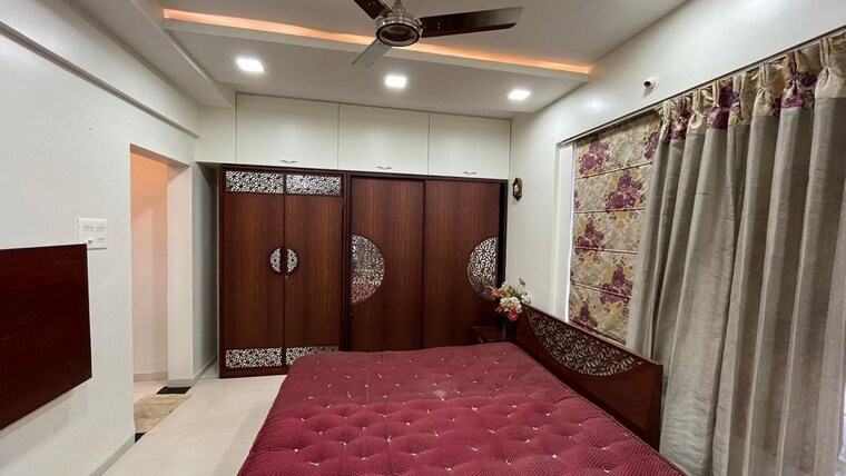 Bedroom, lunkad-orchids 3 Bedroom 1500 Sq.Ft. Apartment In Viman Nagar Pune 9174359