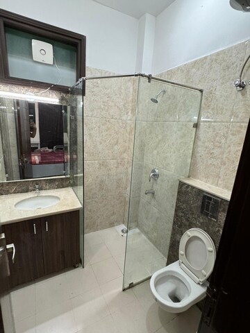 Bathroom in 3 BHK Builder Floor at Sushant Vyapaar Kendra, Sector 43 – for Rent