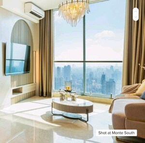 Living Room in 2 BHK Apartment at Marathon Monte South, Byculla West – for Sale