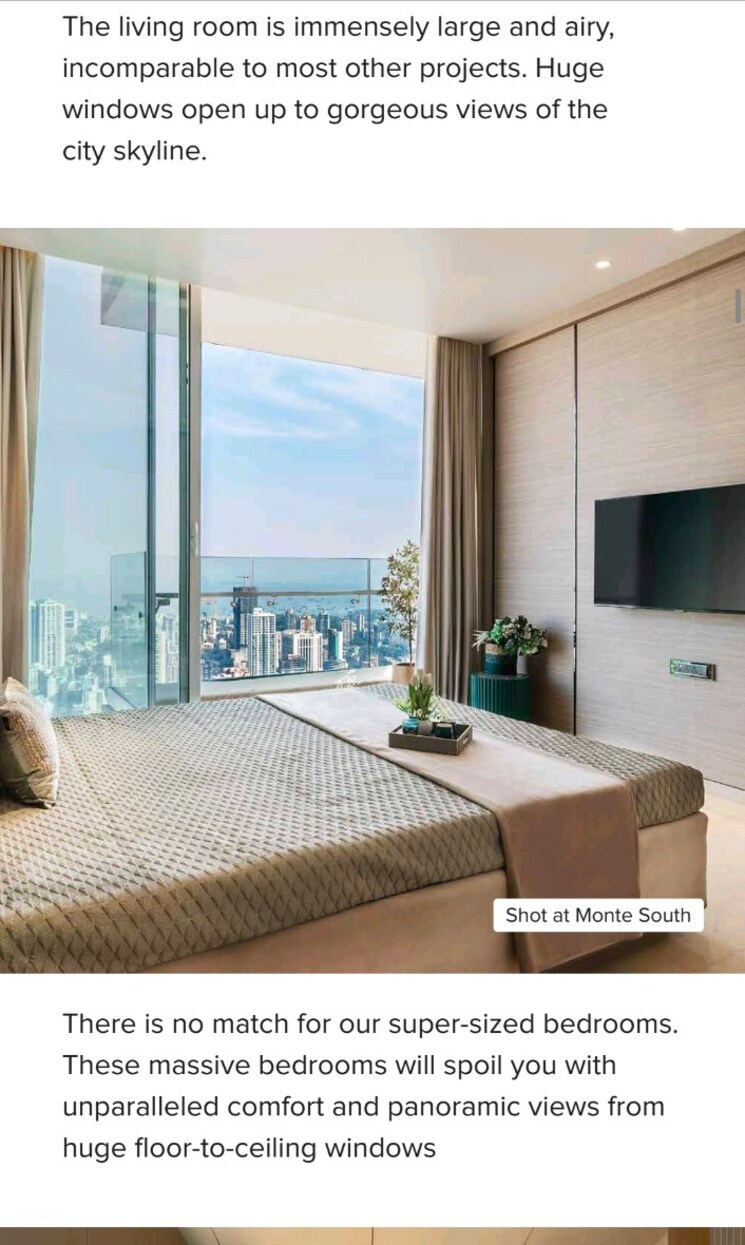 Bedroom, marathon-monte-south 2 Bedroom 855 Sq.Ft. Apartment In Byculla West Mumbai 9174960