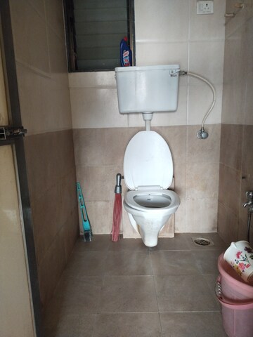Bathroom in 2 BHK Apartment at Shri Ambe Vinayak Ashirwad, Karanjade – for Rent