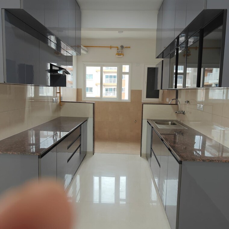 Kitchen, l-t-raintree-boulevard 3 Bedroom 1345 Sq.Ft. Apartment In Hebbal Bangalore 9175043