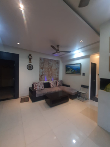 Living Room in 2 BHK Apartment at Prajapati Lawns, Kharghar Sector 6 – for Rent