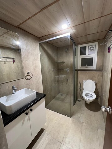 Bathroom in 3.5 BHK Apartment at Prestige High Fields, Gachibowli – for Rent